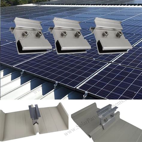 solar mount bracket metal roof|solar panel photovoltaic clamp bracket.